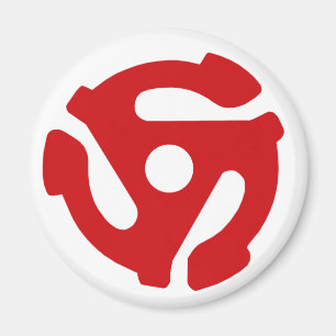 45 RECORD ADAPTOR fridge magnet