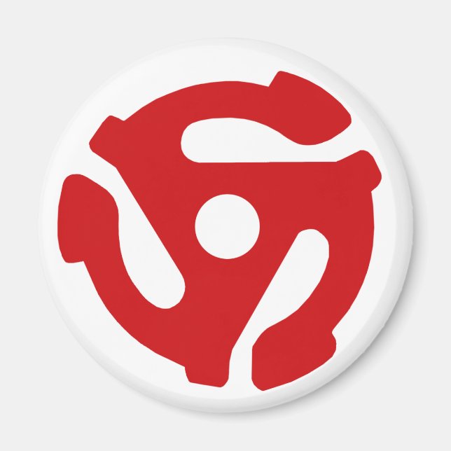 45 RECORD ADAPTOR fridge magnet (Front)