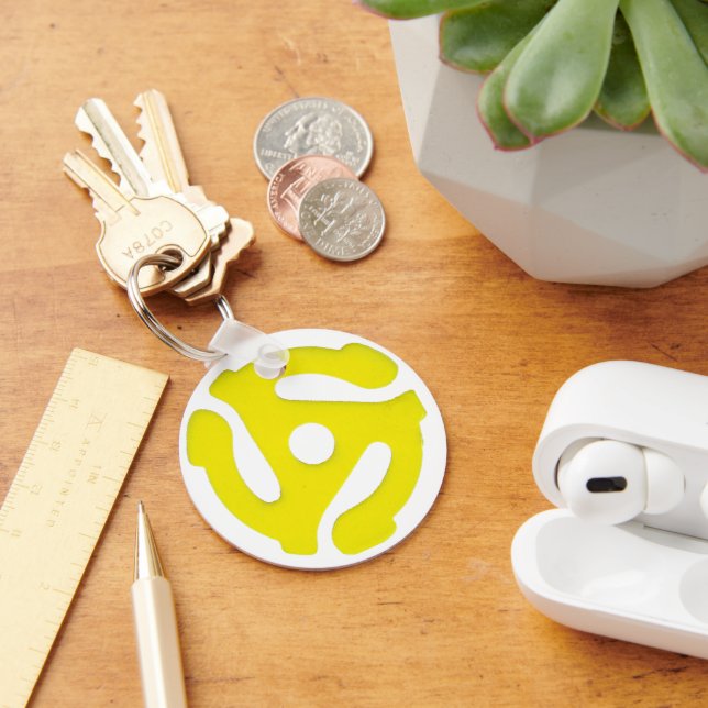 45 Record Adaptor Key Ring (Desk)