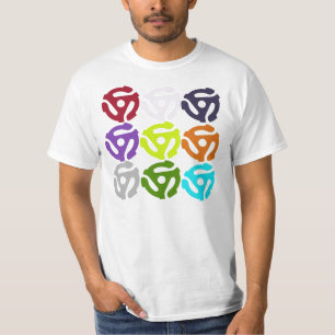 45 Record Disc Adapters -- T-Shirt