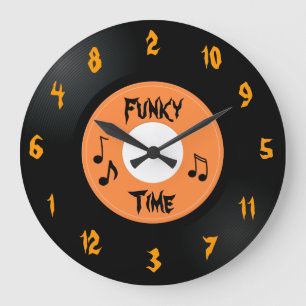 45 Record (Funky Time) - Custom Clock