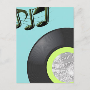 45 RECORD PHOTO FRAME INVITE