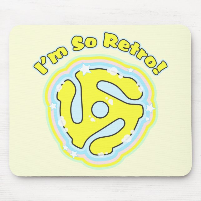 45 RPM Adapter So Retro Mouse Mat (Front)