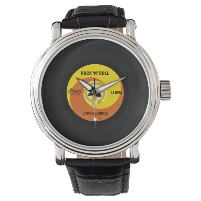 45 RPM Classic Vinyl Record Watch (Front)