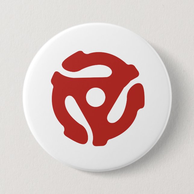 45 RPM Record Adapter Audiophile Round Button (Front)