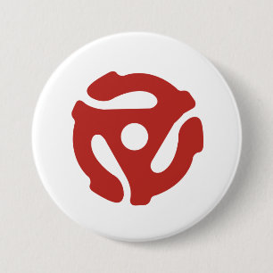 45 RPM Record Adapter Audiophile Round Button