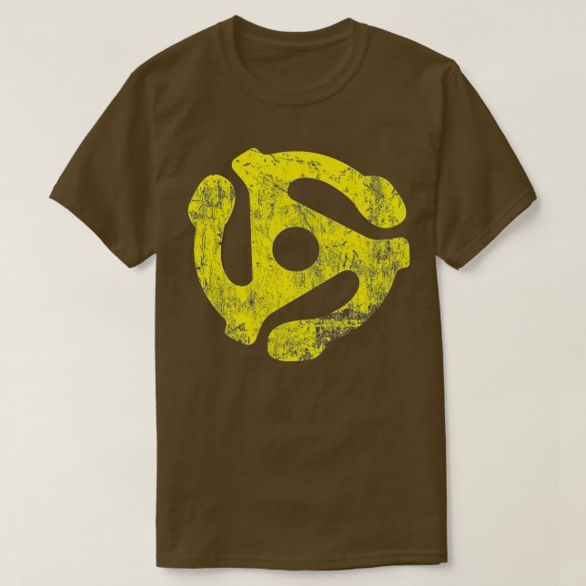 45 RPM Record Adapter  T-Shirt (Design Front)