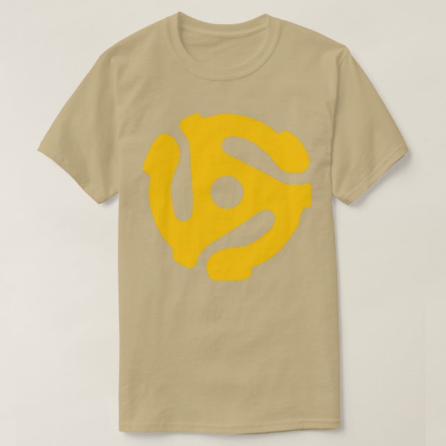 45 RPM Record Adapter  T-Shirt (Design Front)