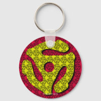 45 RPM Record Insert Keychain