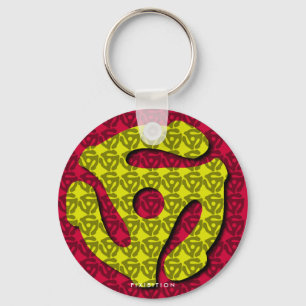 45 RPM Record Insert Keychain