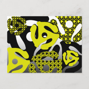 45 RPM Record Insert Postcard