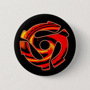 45 RPM Spider 6 Cm Round Badge