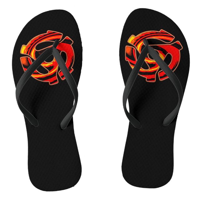 45 RPM Spider  Flip Flops (Footbed)
