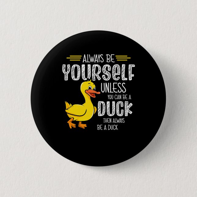 45.Rubber duck for a Duck Lovers 6 Cm Round Badge (Front)