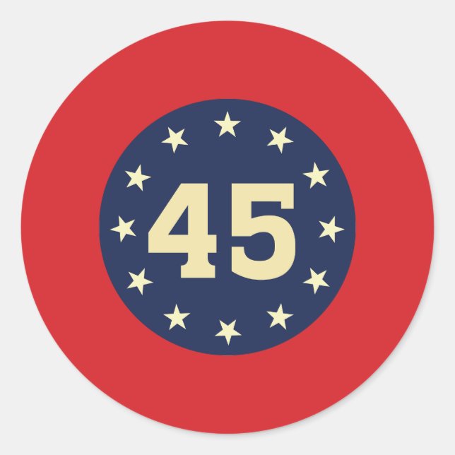 "45" STICKER STICKERS (Front)