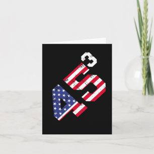 45³ Trump 2028 45 Cubed Third Term President Ameri Card