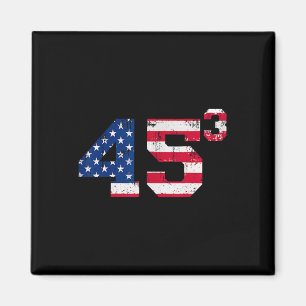 45³ Trump 2028 45 Cubed Third Term President Ameri Magnet