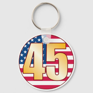 45 USA Gold Key Ring