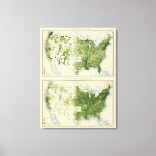 45 Value farm products 1890 Canvas Print