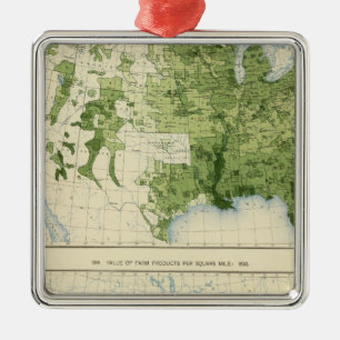 45 Value farm products 1890 Metal Tree Decoration