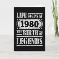 45 Year Old 1980 Birth Of Legend 45th Birthday