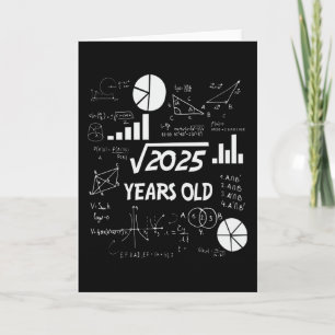 45 Year Old Bday Math Teacher 45th Birthday Gift Card