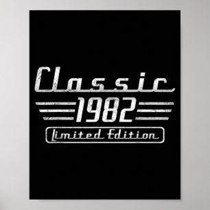 45 Year Old Gifts Men Vintage Clic Car 1982 45th Poster