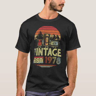 45 Year Old Made in 1978 Vintage 45th Birthday Ret T-Shirt