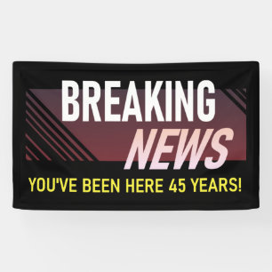 45 Year Work Anniversary 45th Employee Banner