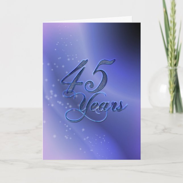 45 Years (anniversary) Card (Front)