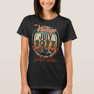 45 Years Of Being Awesome Vintage July 1977 T-Shirt