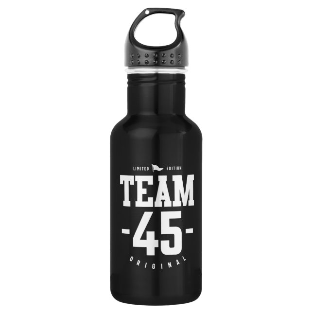 45 Years Old - 45th Birthday Funny Gift 532 Ml Water Bottle (Front)
