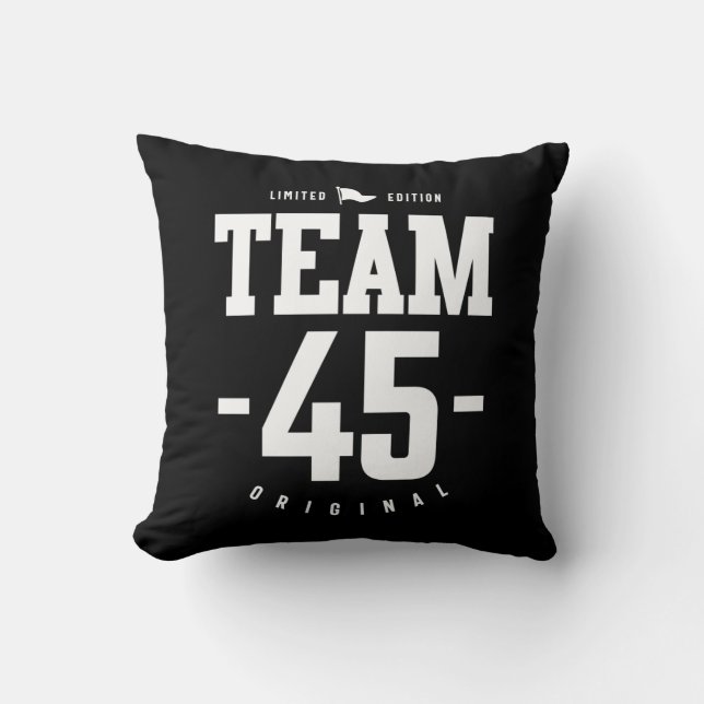 45 Years Old - 45th Birthday Funny Gift Cushion (Front)