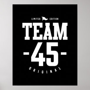 45 Years Old - 45th Birthday Funny Gift Poster