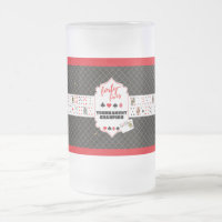 45s Frosted Beer Glass | Retro Social Club Pint Gl