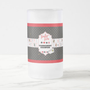 45s Frosted Beer Glass   Retro Social Club Pint Gl Mug