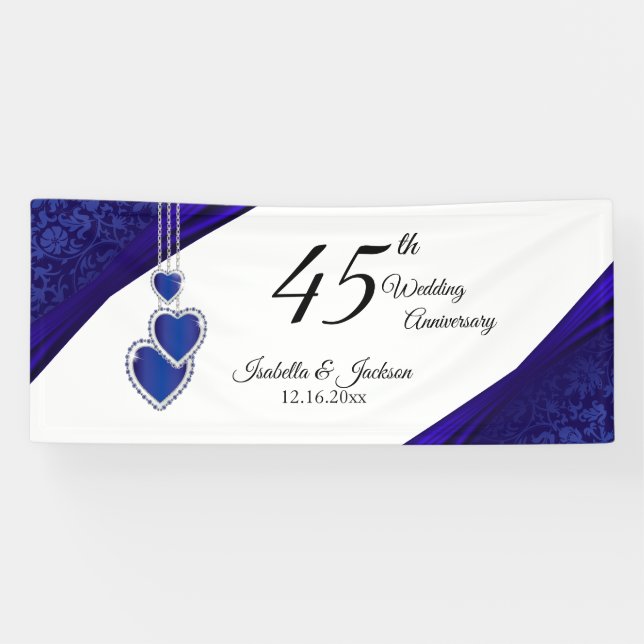 45th / 65th Sapphire Anniversary Banner (Horizontal)