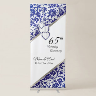 45th / 65th Sapphire Anniversary Design Retractable Banner