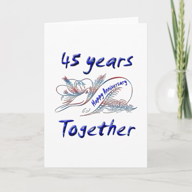 45th. Anniversary Card (Front)