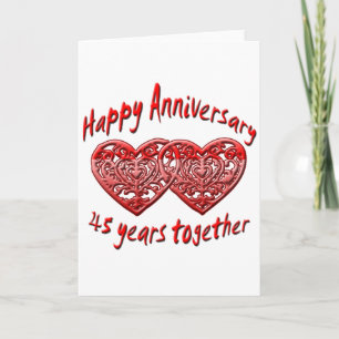 45th. Anniversary Card