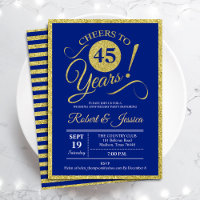 45th Anniversary Party -  Sapphire Blue Gold