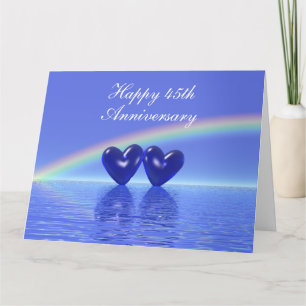 45th Anniversary Sapphire Hearts Card