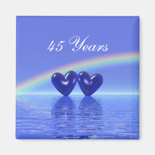 45th Anniversary Sapphire Hearts Magnet