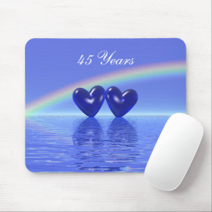45th Anniversary Sapphire Hearts Mouse Mat