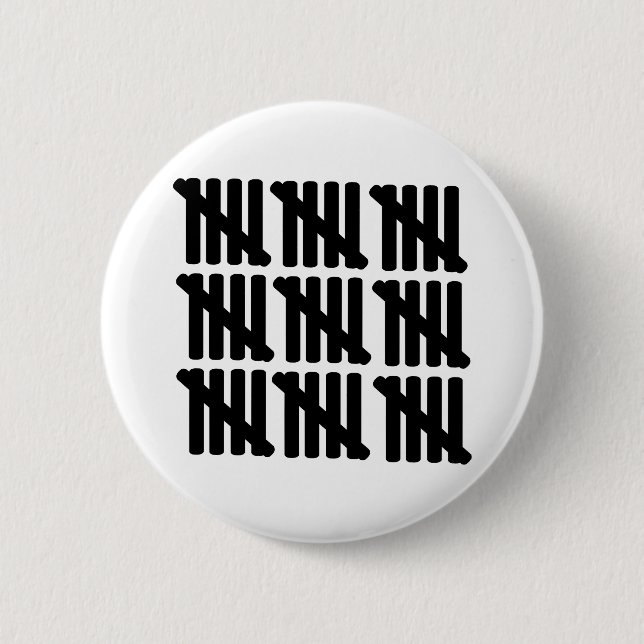 45th birthday 6 cm round badge (Front)