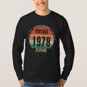 45th Birthday Awesome Since June 1978 45 Year Old T-Shirt