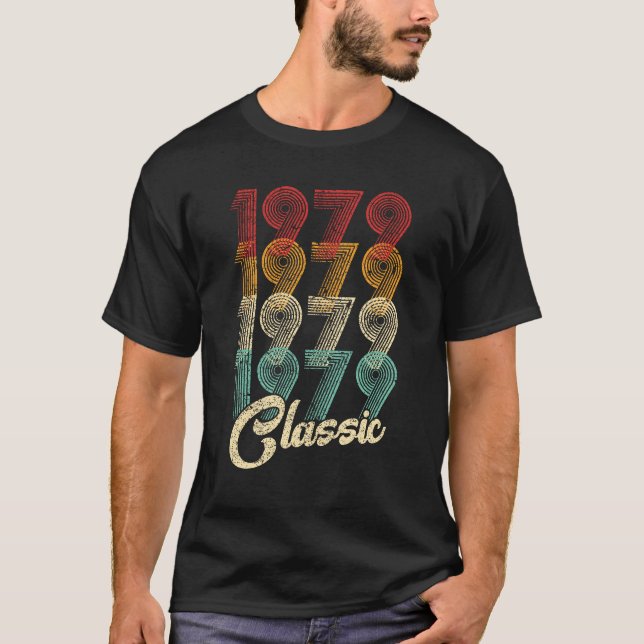 45th Birthday Gift Classic 1979 45 Years Old T-Shirt (Front)