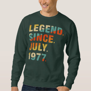 45th Birthday Gifts 45 Years Old Legend Since Sweatshirt