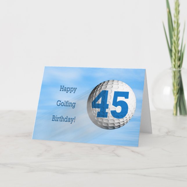 45th birthday golfing card (Front)