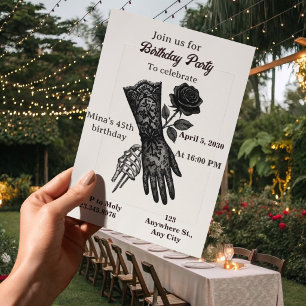 45th birthday invitation women
